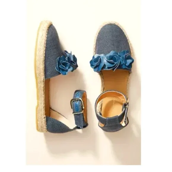 Anthropologie Cape Cod Espadrille Sandals Twee Coastal - Picture 2 of 10